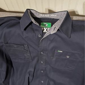 FXD LS Work Shirt Navy Sz L